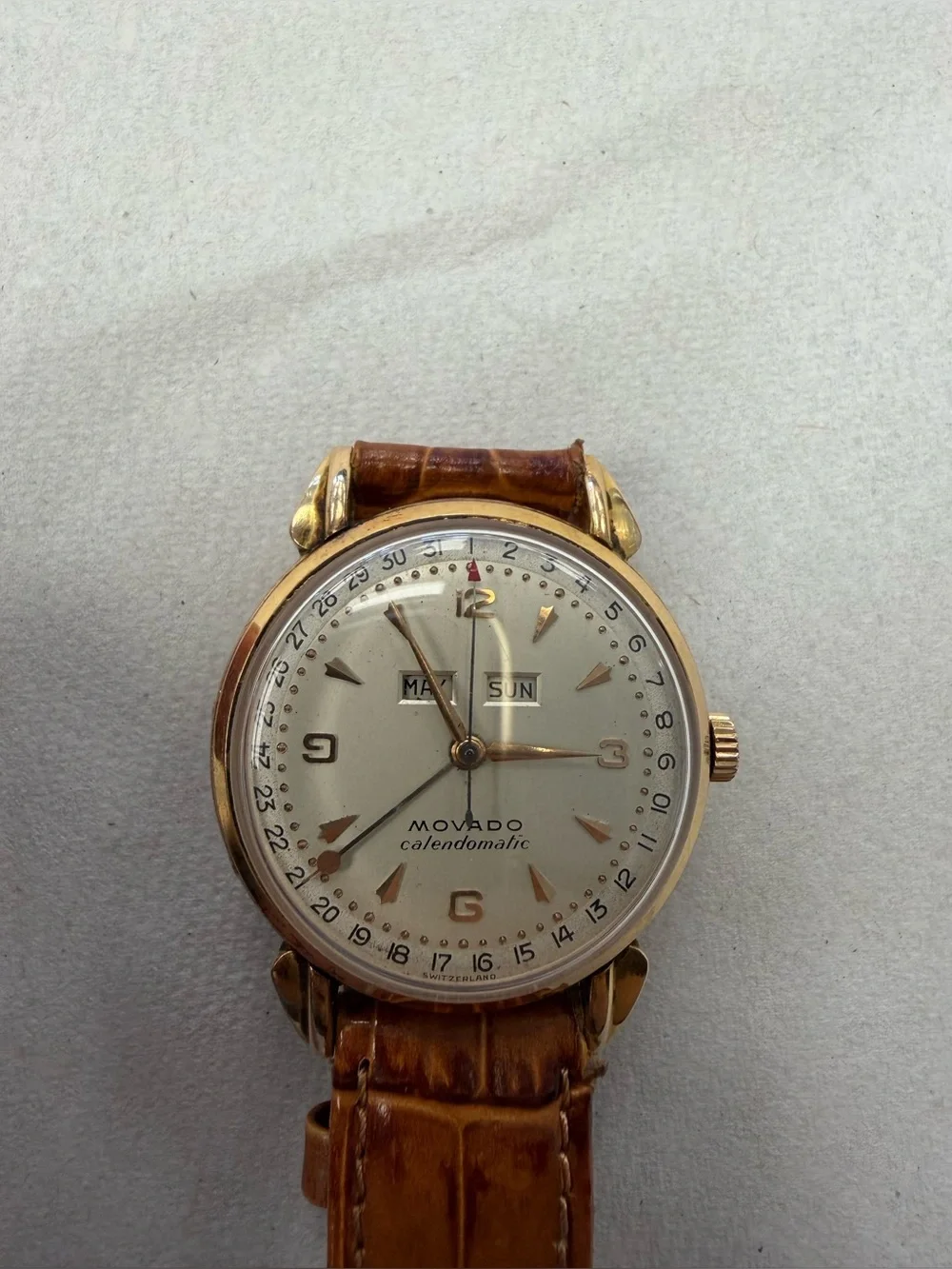 Movado Calendomatic Triple Calendar Watch